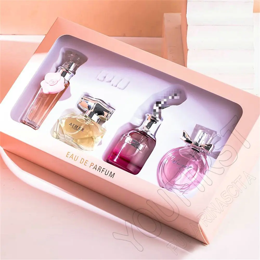 NOORWA Women's Perfume Gift Set - 4 Piece Floral Fruity Eau de Parfum Gift Box